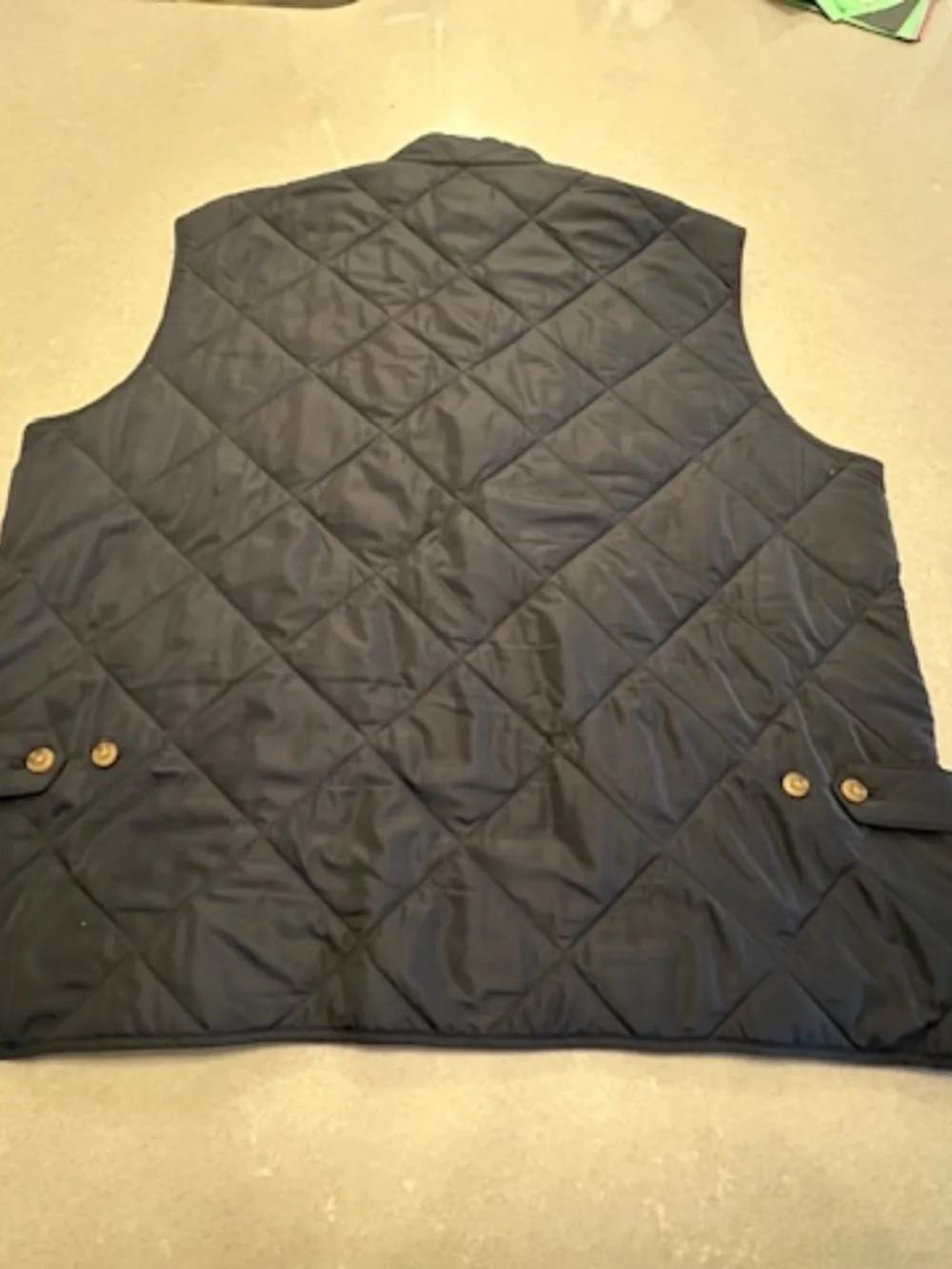 J. CREW XXL Men's Mercantile Outerwear Full-Zip Quilted Vest Navy Blue